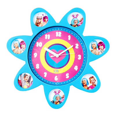 Годинник настінний "Friends Time" синій на 7 фото, d=2 Годинник настінний "Friends Time" синій на 7 фото, d=2