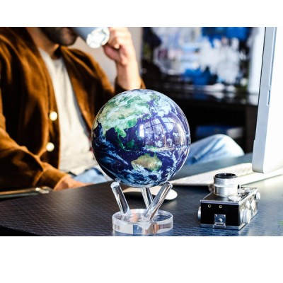 Гіро-глобус Solar Globe Mova Земля у хмарах 15,3 см (MG-6-STE-C) 