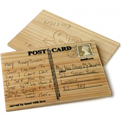 Дерев'яна листівка "CARVECARD" Дерев'яна листівка "CARVECARD"