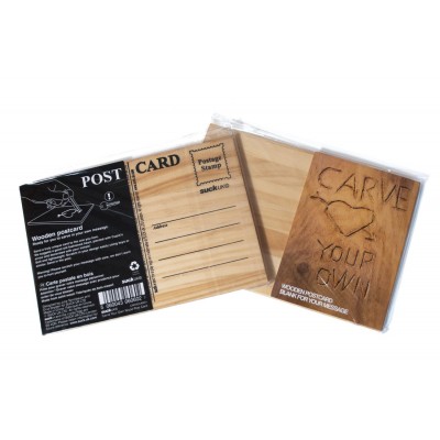 Дерев'яна листівка "CARVECARD" Дерев'яна листівка "CARVECARD"
