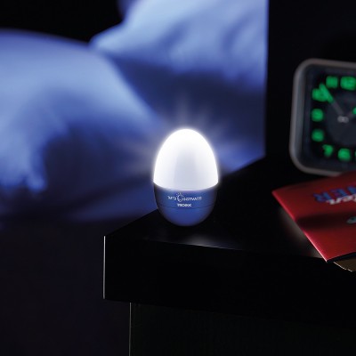 Світильник-нічник Troika Eggtivate, з датчиком вібрації, синій Світильник-нічник Troika Eggtivate, з датчиком вібрації, синій