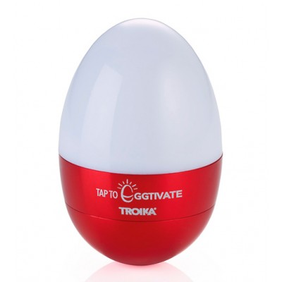 Світильник-нічник Troika Eggtivate, з датчиком вібрації, червоний Світильник-нічник Troika Eggtivate, з датчиком вібрації, червоний