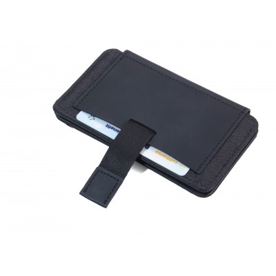 Чохол для кредитної картки із захистом від шахрайства (для RFID чіпів) 2-STRAP, чорний Чохол для кредитної картки із захистом від шахрайства (для RFID чіпів) 2-STRAP, чорний