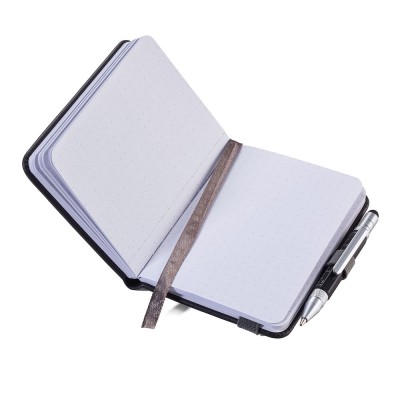 Блокнот Troika Lilipad A7 + ручка Liliput, чорний 