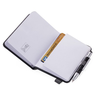 Блокнот Troika Lilipad A7 + ручка Liliput, чорний 