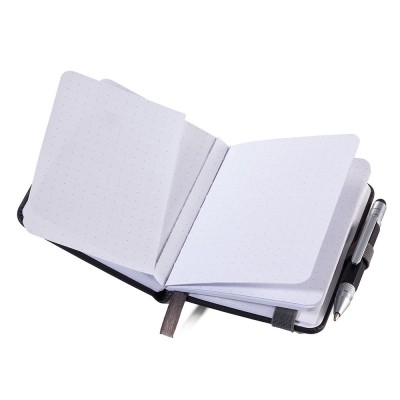 Блокнот Troika Lilipad A7 + ручка Liliput, чорний 