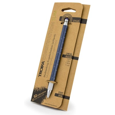 Кулькова ручка Troika Construction SLIM, синя Кулькова ручка Troika Construction SLIM, синя