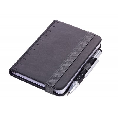 Блокнот Din A7 Lilipad + ручка Liliput, чорний Блокнот Din A7 Lilipad + ручка Liliput, чорний