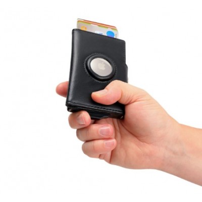 Картхолдер TROIKA MENS SMART WALLET з тримачем для airtag, чорний Картхолдер TROIKA MENS SMART WALLET з тримачем для airtag, чорний