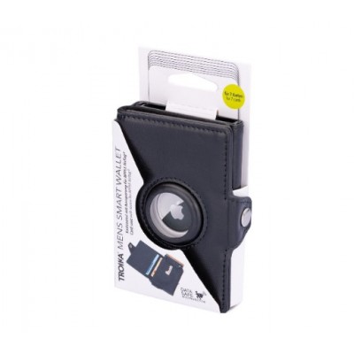 Картхолдер TROIKA MENS SMART WALLET з тримачем для airtag, чорний Картхолдер TROIKA MENS SMART WALLET з тримачем для airtag, чорний