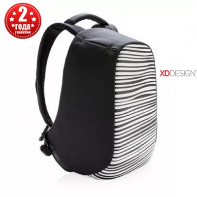 Рюкзак антивор городской XD Design Bobby Compact 14", Zebra (P705.651)