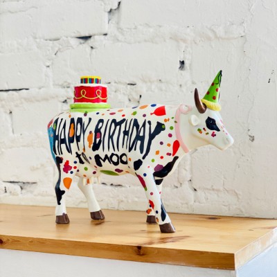 Коллекционная статуэтка корова Happy Birthday, Size L Коллекционная статуэтка корова Happy Birthday, Size L