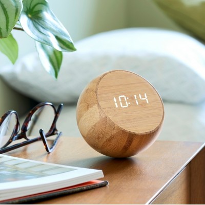 Годинник Gingko Tumbler Click, бамбук 