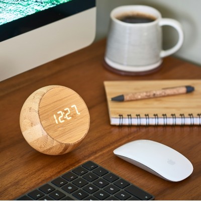 Годинник Gingko Tumbler Click, бамбук 
