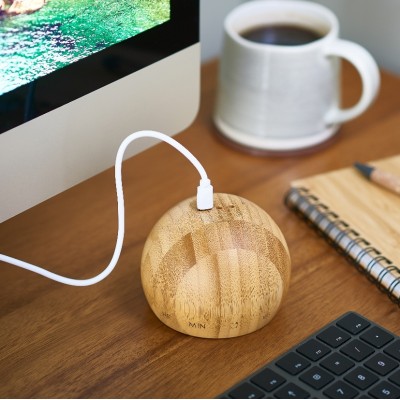 Годинник Gingko Tumbler Click, бамбук 