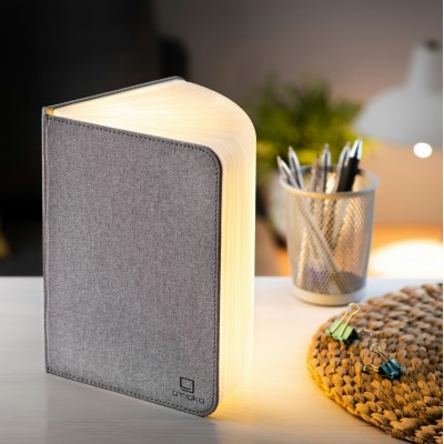  Світильник-книга на акумуляторі LARGUE URBAN Gingko (Англія), сірий 