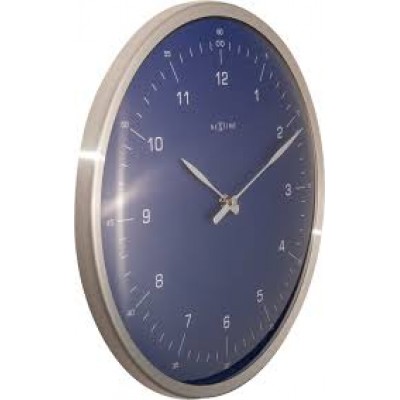 Часы настенные "60 Minutes", синие Ø33 см