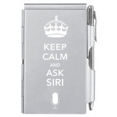  Кишеньковий блокнот із ручкою Troika Keep Calm and ask Siri 