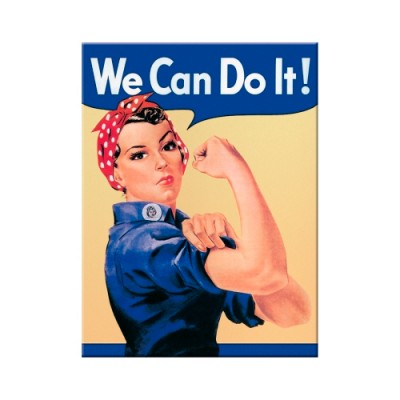 Магнит 8x6 см "We can do it" Nostalgic Art (14001#)