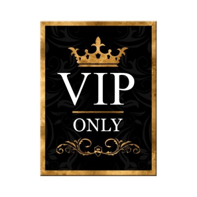 Магніт 8x6 см "VIP Only" Nostalgic Art (14304) 