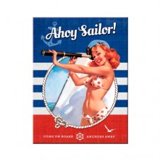 Магніт 8x6 см "Pin Up - Ahoy Sailor" Nostalgic Art (14337) Магніт 8x6 см "Pin Up - Ahoy Sailor" Nostalgic Art (14337)