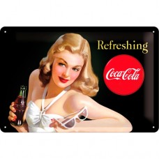 Табличка "Coca-Cola – Refreshing Lady" Nostalgic Art (22227) Табличка "Coca-Cola – Refreshing Lady" Nostalgic Art (22227)