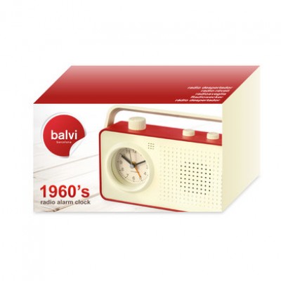 Радио-будильник Balvi 1960's красный Радио-будильник Balvi 1960's красный