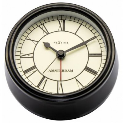 Часы настольные "Small Amsterdam Black" ø11 см Часы настольные "Small Amsterdam Black" ø11 см