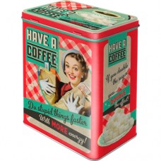 Коробка для хранения L"Say it 50's - Have A Coffee" Nostalgic Art (30123) Коробка для хранения L"Say it 50's - Have A Coffee" Nostalgic Art (30123)