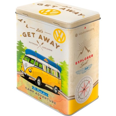 Коробка для хранения L"VW Bulli - Let's Get Away!" Nostalgic Art (30136)