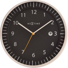 Годинники настінні "Примітний", чорний Ø35 см 