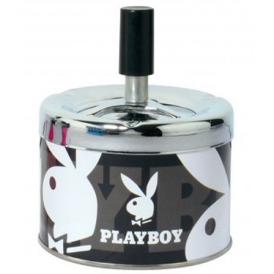 Попільничка "PLAYBOY", чорний, метал 