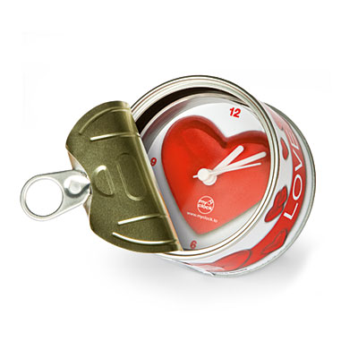 Годинник у бляшанці "I love you" 