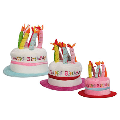 Шапка "Happy Birthday", голубая
