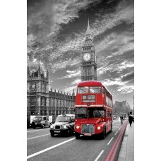 Постер London - Red Bus 61 x 91,5 см Постер London - Red Bus 61 x 91,5 см