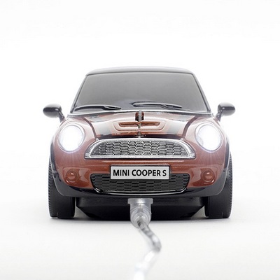 Мышка компьютерная "Mini Cooper", оранжевый Мышка компьютерная "Mini Cooper", оранжевый