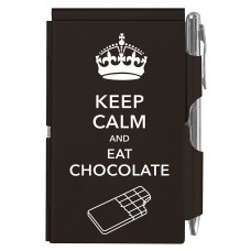 Кишеньковий блокнот з ручкою Troika Keep calm chocolate Кишеньковий блокнот з ручкою Troika Keep calm chocolate