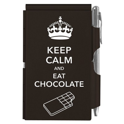 Кишеньковий блокнот з ручкою Troika Keep calm chocolate Кишеньковий блокнот з ручкою Troika Keep calm chocolate