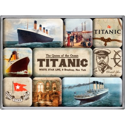 Набор из 9 магнитов "Titanic" Nostalgic Art (83027)