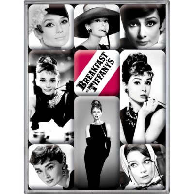 Набор из 9 магнитов "Audrey Hepburn" Nostalgic Art (83040) Набор из 9 магнитов "Audrey Hepburn" Nostalgic Art (83040)