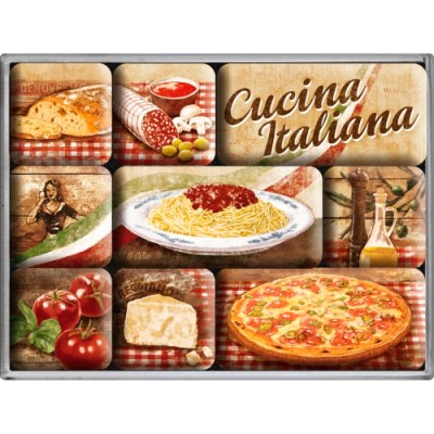 Набор из 9 магнитов "Cucina Italiana" Nostalgic Art (83056) Набор из 9 магнитов "Cucina Italiana" Nostalgic Art (83056)