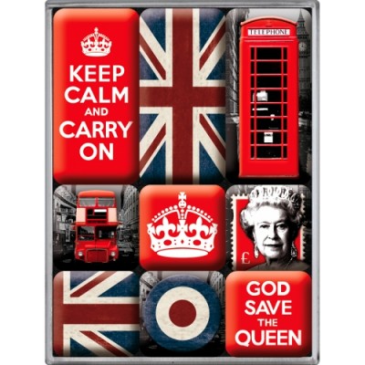 Набор из 9 магнитов "United Kingdom" Nostalgic Art (83059) Набор из 9 магнитов "United Kingdom" Nostalgic Art (83059)
