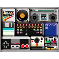 Набор из 9 магнитов "Retro Wave Media" Nostalgic Art (83070)