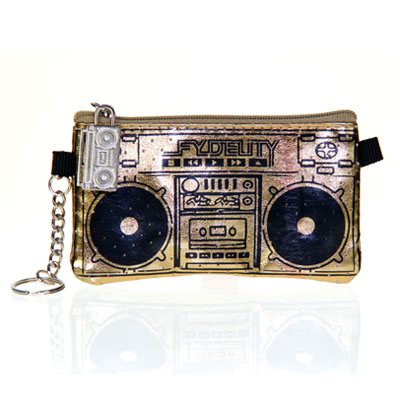Гаманець з динаміками "Le Boom Box", золотистий 