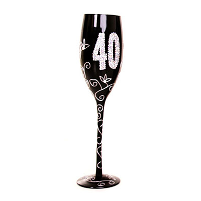 Келих для шампанського "40", чорний Келих для шампанського "40", чорний