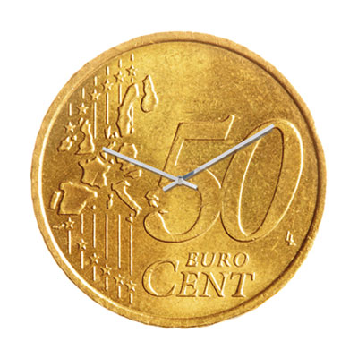 Настінний годинник "50 центів" Настінний годинник "50 центів"