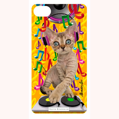 3-D вкладиш для iPhone DJ cat 3-D вкладиш для iPhone DJ cat