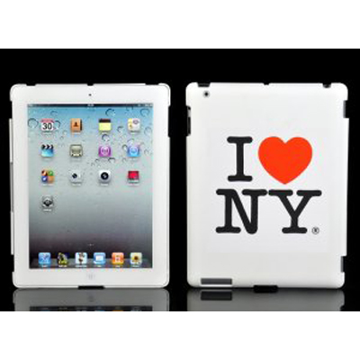Чохол для IPad 2 "I Love NY", білий з написом 
