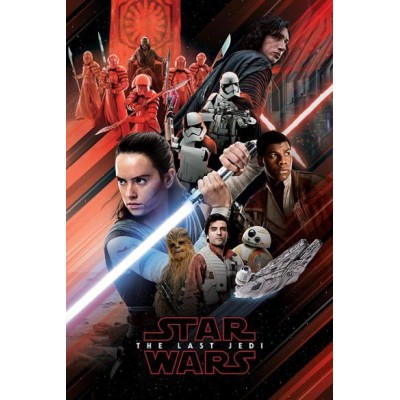 Постер Star Wars The Last Jedi (Red Montage) / Звёздные войны 61 x 91,5 cм