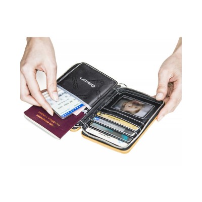 Гаманець на блискавці OGON Quilted passport, сріблястий Гаманець на блискавці OGON Quilted passport, сріблястий